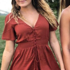 button down dress